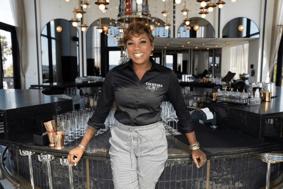 Professional mixologist Christina Taylor self portrait