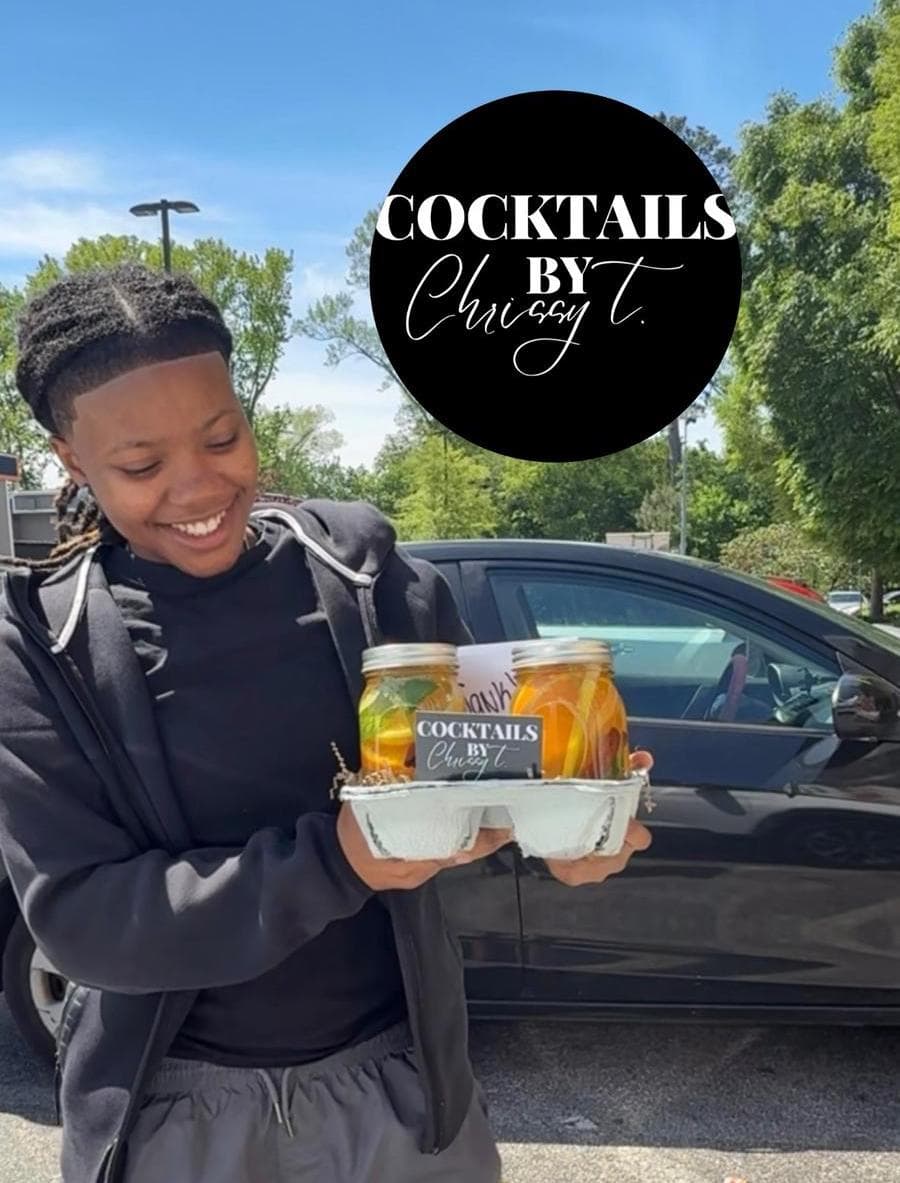 friday drink drop off happy customer